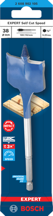 Bosch EXPERT 셀프컷 스피드 스페이드 드릴 비트 38mm.