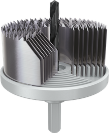 Bosch 목재 및 건식벽체용 아버 홀 톱 세트, 25-68mm.