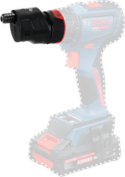 무선 드릴용 Bosch GFA 18-E FlexiClick 어댑터.