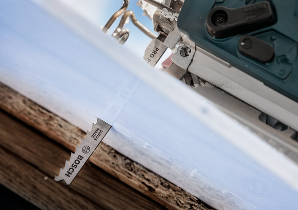 PRO Plastics PP clean T102D 직쏘날, 100mm, 5개 Bosch 퍼즐 톱날 스위스산 목재 절단용.