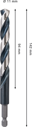 Bosch PRO 메탈 HSS-G 임팩트 트위스트 드릴 비트 11x142mm.