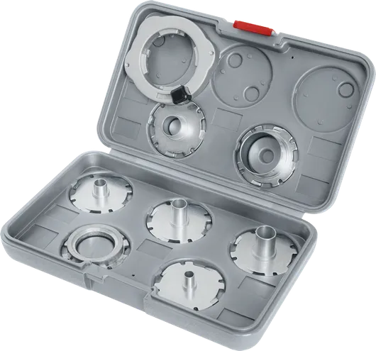 라우터용 Bosch PRO 템플릿 가이드 세트(임페리얼), 8개.