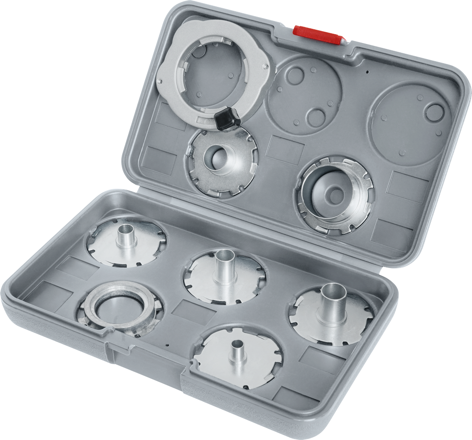 라우터용 Bosch PRO 템플릿 가이드 세트(임페리얼), 8개.