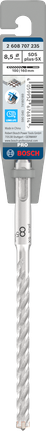 PRO SDS plus-5X 해머 드릴 비트, 8.5 x 100 x 165mm Bosch PRO SDS plus-5X 해머 드릴 비트 8.5x100x165mm.
