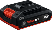 Bosch 18V 2Ah 무선 공구 배터리 팩.