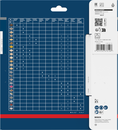 Bosch EXPERT 목재 원형 톱날 168 x 1.8/1.2 x 20 mm T42 패키징.
