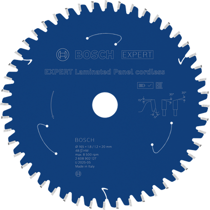 Bosch EXPERT 라미네이트 패널 무선 톱날, 48개 이빨.