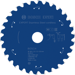 Bosch EXPERT 스테인리스 스틸 무선 원형톱날, 136mm.
