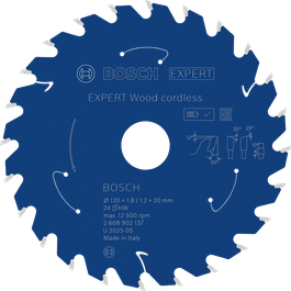 Bosch EXPERT 목재용 무선 원형톱날, 직경 120mm.