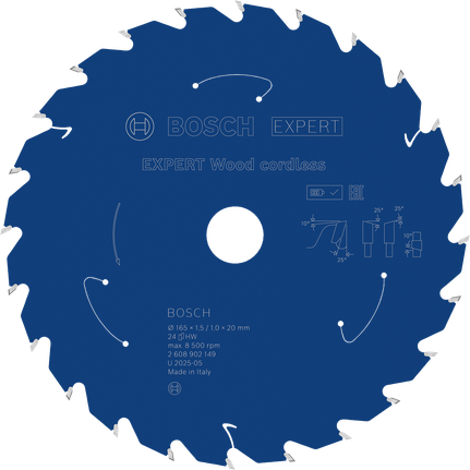 Bosch EXPERT Wood 무선 원형 톱날 T24.