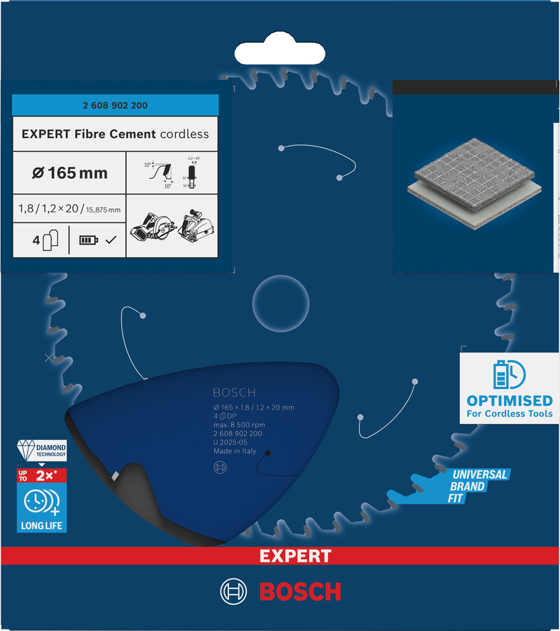 EXPERT Fibre Cement cordless