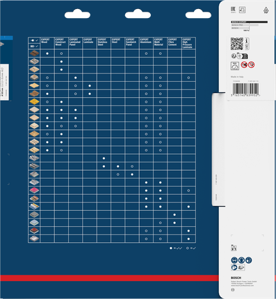Bosch EXPERT 스테인리스 스틸 원형 톱날 305 x 2.5/2.2 x 25.4 mm T60 패키징.