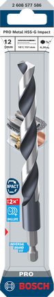 Bosch PRO 메탈 HSS-G 임팩트 12×101×151mm 드릴 비트.