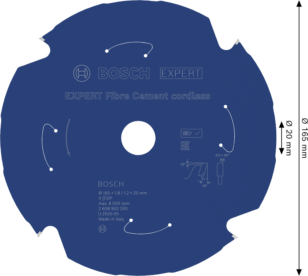 EXPERT Fibre Cement cordless