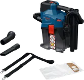 Bosch GAS18V-6LS 무선 습식 건식 진공 청소기(액세서리 포함).