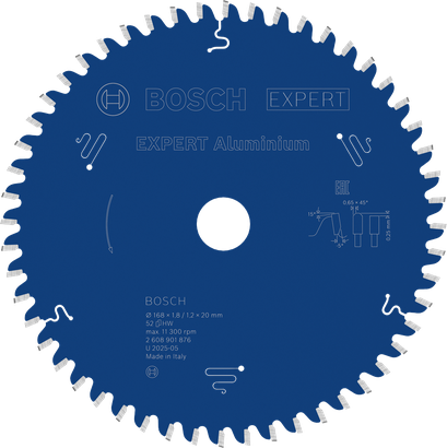 Bosch EXPERT 알루미늄 원형 톱날, 52개.