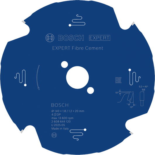 EXPERT Fibre Cement 원형 톱날 섬유 시멘트용 Bosch EXPERT 섬유 시멘트 원형 톱날.