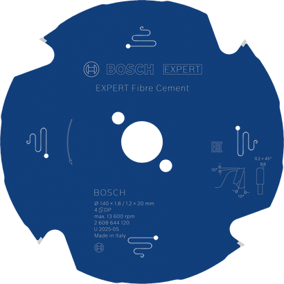 섬유 시멘트용 Bosch EXPERT 섬유 시멘트 원형 톱날.