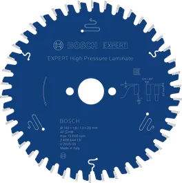 Bosch EXPERT 고압 라미네이트 원형 톱날, 140mm.