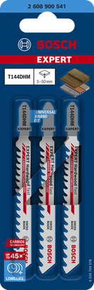 EXPERT Hardwood fast T144DHM Bosch EXPERT 'Hardwood Fast' T144DHM 카바이드 톱날 3개입.