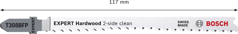 Bosch EXPERT 하드우드 2면 클린 T308BFP 톱날.