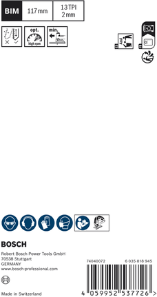 Bosch EXPERT 하드우드 2면 클린 T308BFP 톱날 팩.