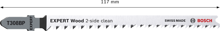 Bosch EXPERT Wood 2면 클린 T308BP 톱날.