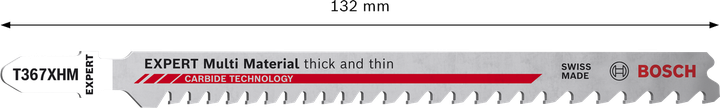 EXPERT Multi Material thick and thin T367XHM Bosch EXPERT 멀티 머티리얼 T367XHM 카바이드 톱날.