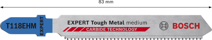 EXPERT Tough Metal medium T118EHM Bosch EXPERT Tough Metal T118EHM 톱날, 카바이드.