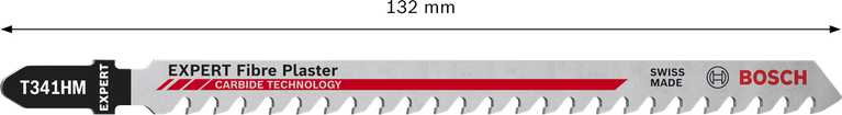 Bosch EXPERT 파이버 플라스터 T 341 HM 톱날, 카바이드 톱니.