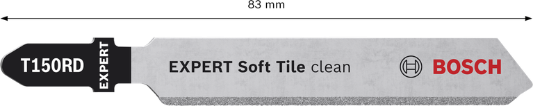 EXPERT Soft Tile Clean T150RD 직쏘날, 3개 Bosch EXPERT 소프트 타일 클린 T150RD 다이아몬드 퍼즐 톱날.