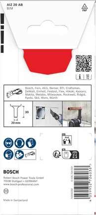 Bosch 다중 소재 절단 블레이드 AIZ 20 AB 20×30 mm.