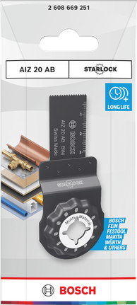 Bosch 스타록 다중 소재 절단 블레이드 20×30mm.