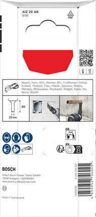 Bosch 다중 소재 절단 블레이드 AIZ 20 AB 20×30 mm 5개.