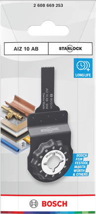 Bosch 스타록 AIZ 10 AB 다중 소재 절단 블레이드.