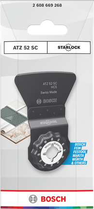Bosch 다중 소재 절단 블레이드 스타록 52×26mm.