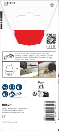 Bosch 다중 소재 절단 블레이드 52×40 mm.
