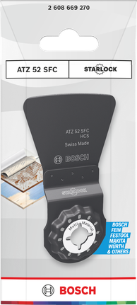 Bosch 멀티 머티리얼 스타록 52×40mm 블레이드.