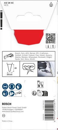 Bosch 플라스틱 절단 블레이드 AIZ 28 SC 28×40mm.