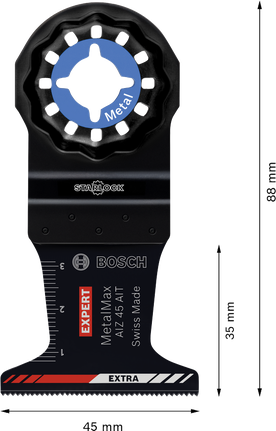 Bosch EXPERT AIZ 45 AIT MetalMax 플런지 컷 블레이드, 카바이드.