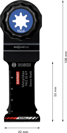 Bosch EXPERT PAIZ 32 AIT MetalMax 플런지 컷 블레이드, 32mm.