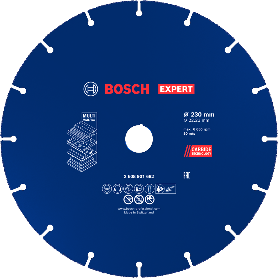 Bosch EXPERT 멀티 머티리얼 카바이드 절단 디스크, 230mm.