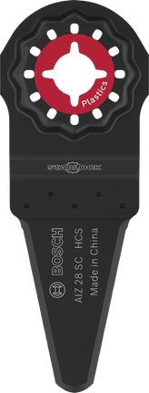 플라스틱 절단용 Bosch AIZ 28 SC Starlock 블레이드.