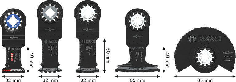 Bosch 멀티툴 정밀날용 커팅 세트 5개.