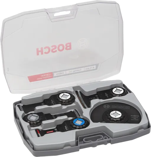 멀티툴 작업에 적합한 Bosch 커팅 세트 5개.
