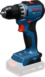 Bosch GSR18V-52 무선 전동 드릴 (2Ah 배터리 포함).