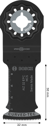 Bosch 목재 절단 블레이드 AIZ 32 EPC Starlock 32x50 mm.