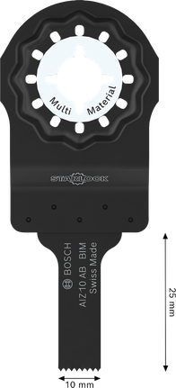 Bosch 다중 소재 절단 블레이드 AIZ 10 AB 스타록, 10x25mm.