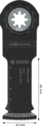 Bosch 목재 절단 블레이드 PAIZ 32 EPC Starlock 32x60mm.