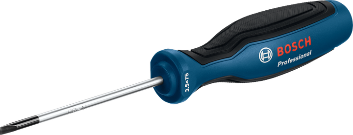 인체공학적 손잡이가 달린 Bosch SL3.5x75 드라이버.